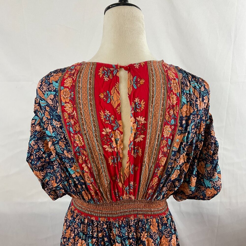 Baltic Born Floral Maxi Dress - Red and Blue - Picture 10 of 15
